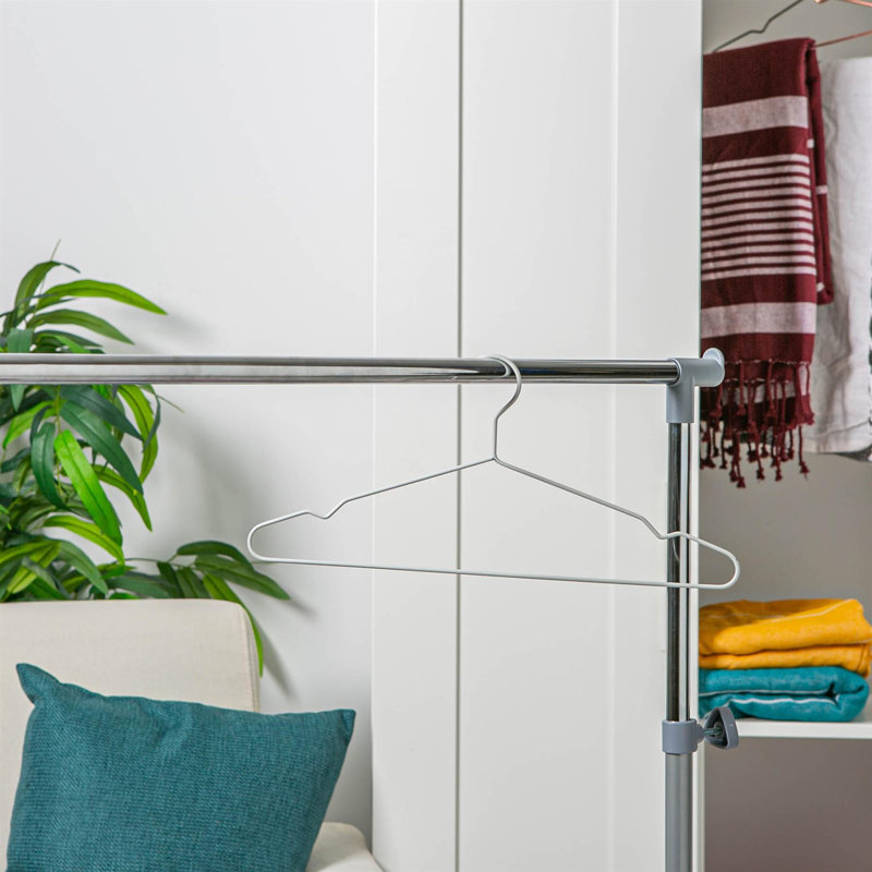 Metal Non-Slip Standard Hanger for Dress/Shirt/Sweater, White