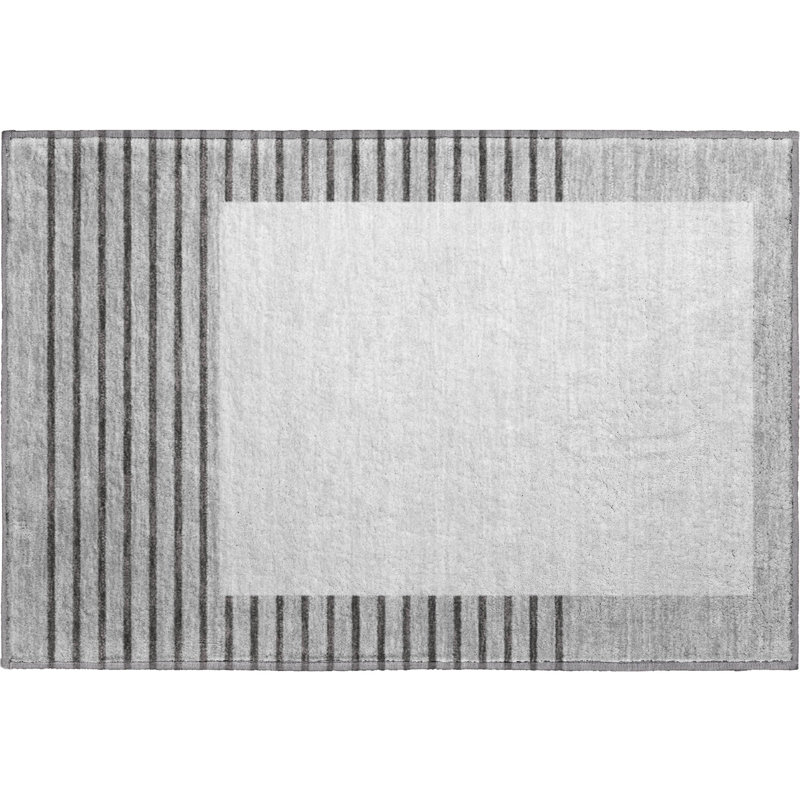 Premium Machine Washable Lyndhurst AMF995 Stripes Rug, Rectangle 3' x 5'