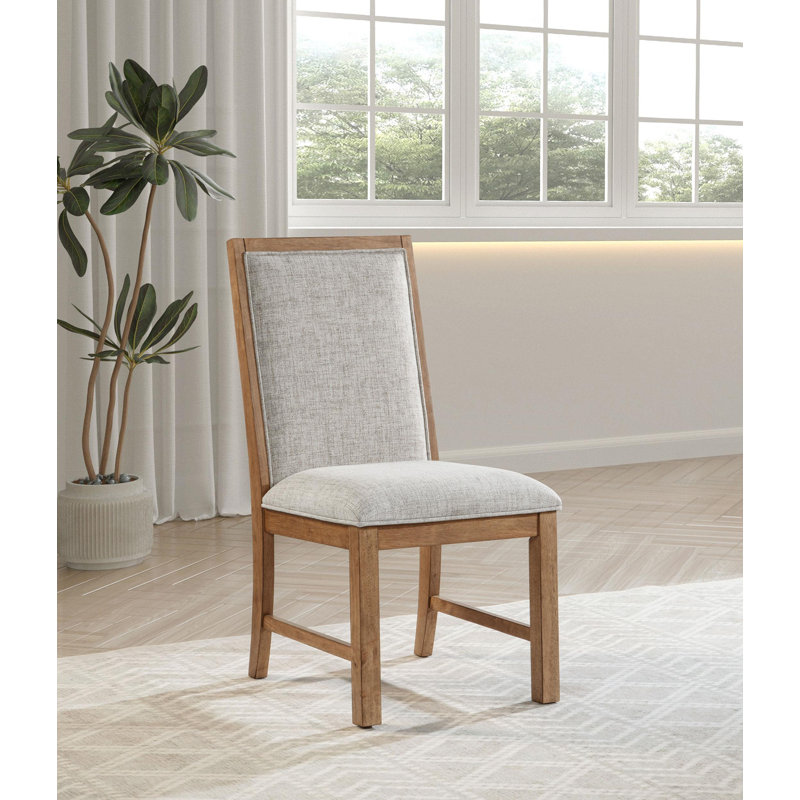 Elyssa Upholstered Side Chair Natural Brown