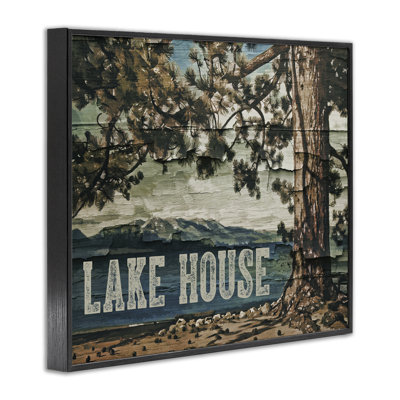 Rustic Lake House View Framed Giclee, design by Sophie 6