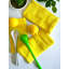 Linges de cuisine jaunes, ensemble de 3-1985206087