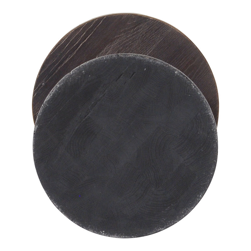 Falgoust Solid Wood End Table, Gray