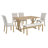 6-Piece Retro Rectangular Dining Table Set-1685954316