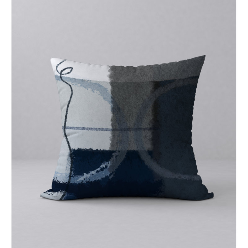Reversible Throw Pillow, 24" H x 24" W