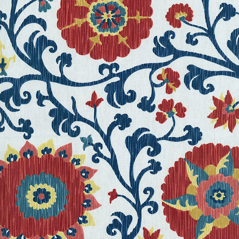 Tissu imprimé brodé Fergana, Raisin