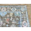 Tapis oriental brun Oushak coloré brun chocolat noué à la main 8 x 9 pi 8 po G10957