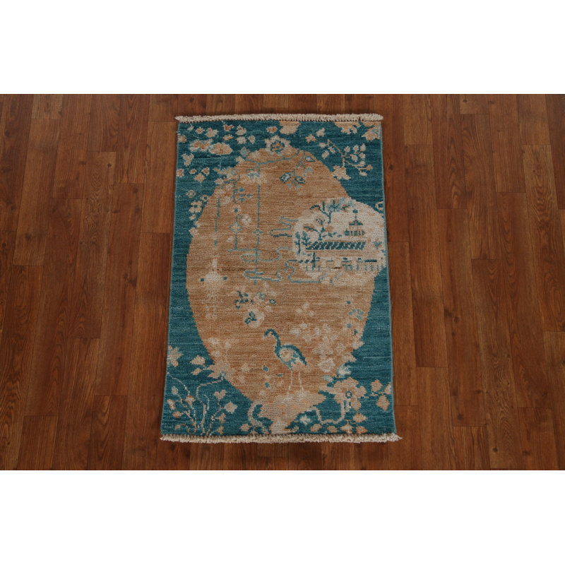 Tapis oriental en laine Oushak Animal