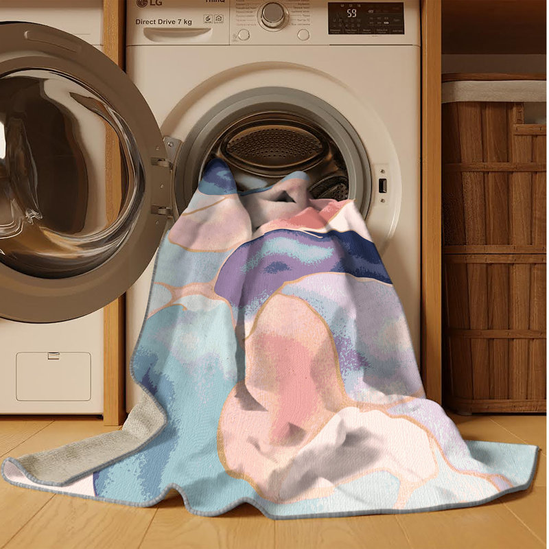 Rosewater Drift Rug, Rectangle 6' x 9'