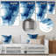 Décoration murale abstraite bleu classique III - Fractales en métal-618764126