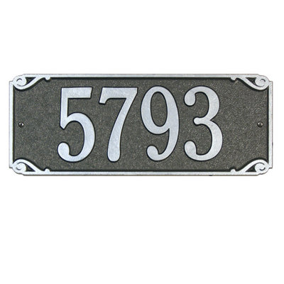 Saint Pierre 1-Line Wall Address Plaque