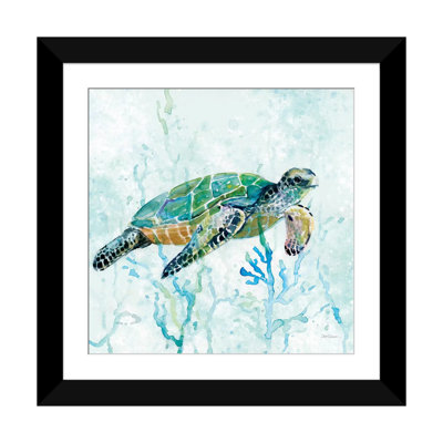 " Sea Turtle Swim I " Watercolor