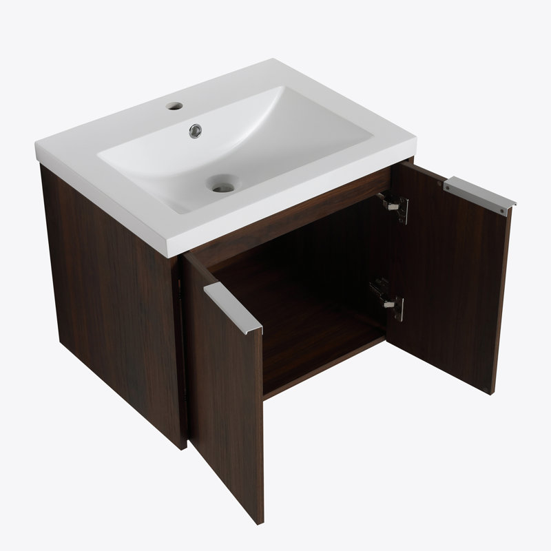 48 Inch Soft Close Doors Bathroom Vanity With Sink, Two Small Storage Shelves, 24" and 12" Combination Cabinet,(KD-Packing)