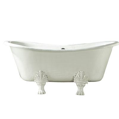 Markus 66" x 29" Clawfoot Soaking Cast Iron Bathtub