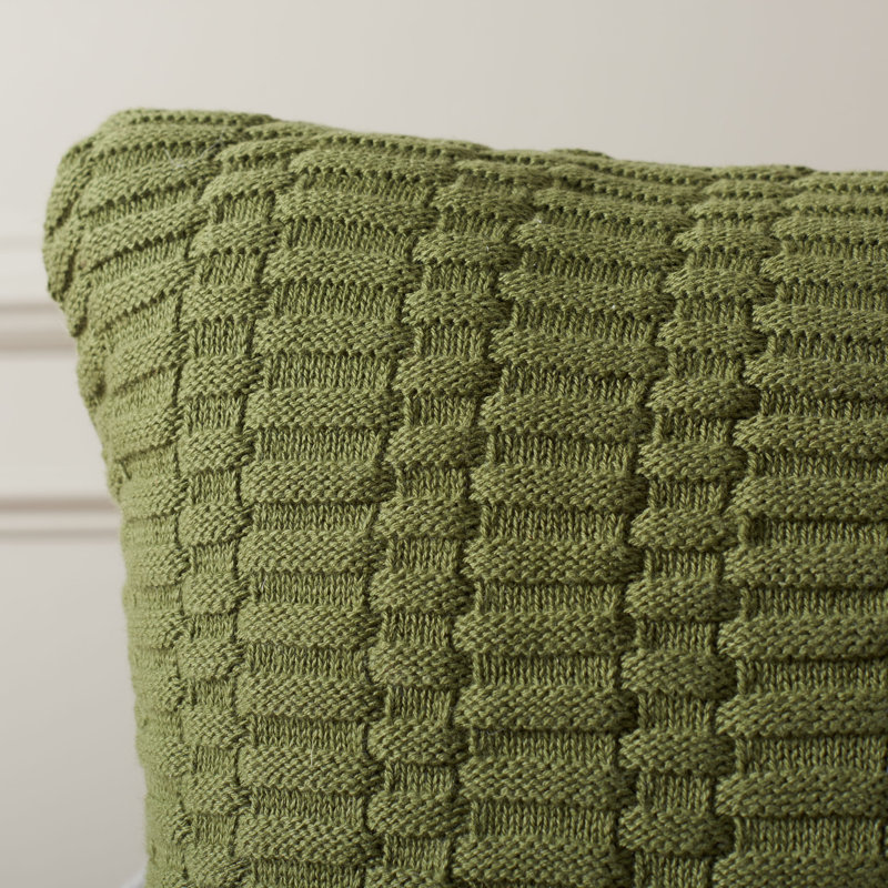 Coussin Mari 18 x 18, Vert mousse