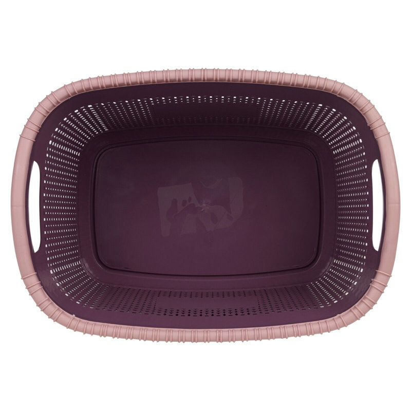 Rebrilliant Plastic Decorative Basket, Purple