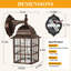 Ensemble de 2 lanternes murales d'extérieur Dusk to Dawn (ampoules non incluses)-68299017