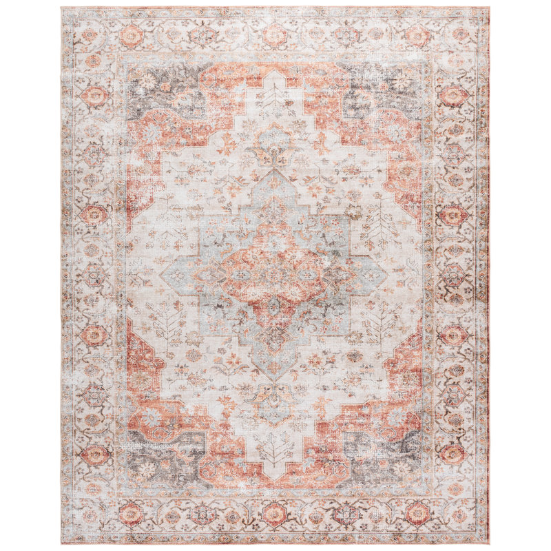 Shealin Machine Washable Performance Oriental Rug, Rectangle 8' x 10'