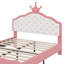 Lit princesse en cuir PU avec tête de lit-1270895332