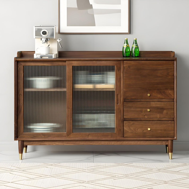 Buffet simple et moderne avec rangement rétro, H 39,37 po x l 47,24 po x P 15,74 po