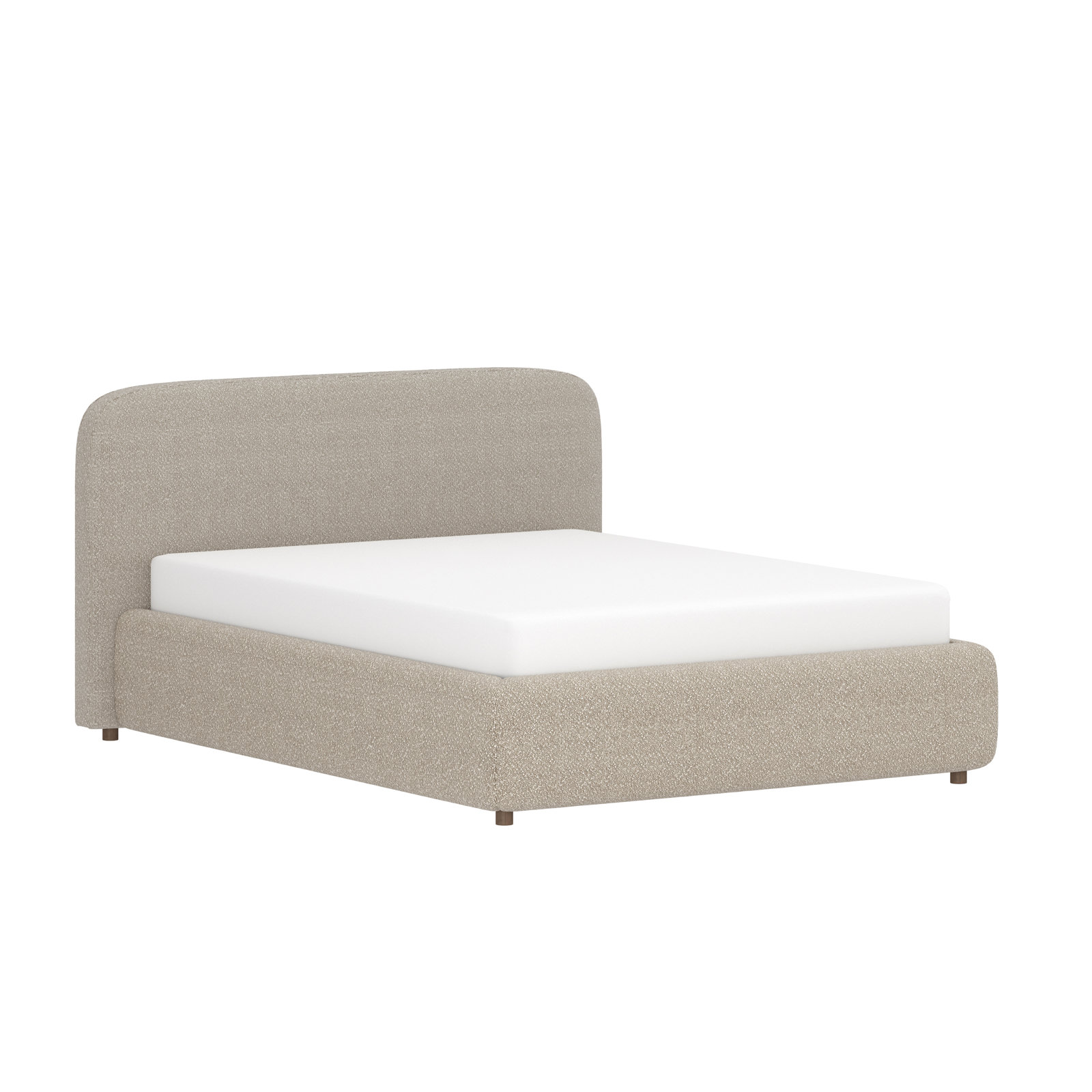 Rainey Upholstered Bed, Queen, Taupe