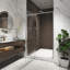 48 in. W x 74 in. H Framed Shower Door
