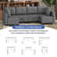Fabric Corner Sofa -1136119379