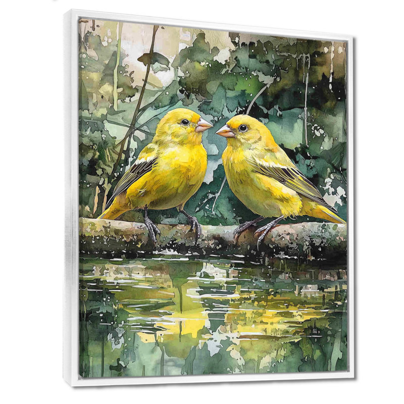 Laymon - Animals Wall Art Prints, H 40 po x l 30 po, Impression encadrée flottante, Blanc