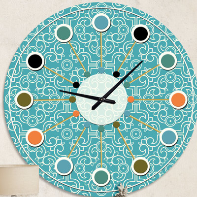 Horloge murale rétro Mid-Century