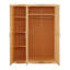 Hakon hinged door wardrobe - solid pine wood-93546682