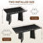 Table de salle à manger extensible de 46,8 po à 62,4 po de largeur-2047587245