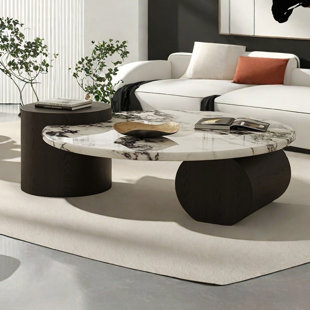 Marble Coffee Table with Unique Design