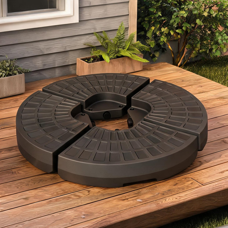 Supporte jusqu'à 100 kg et ventilateur de plafond brun de 39 cm de diamètre pour l'extérieur, en PEHD, remplissage eau-sable.