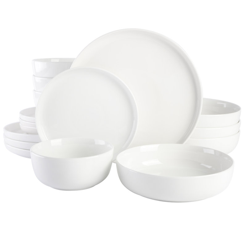 Gibson Home Oslo 16 Piece Dinnerware Set, White