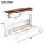 Lit simple blanc, 3 tiroirs pour le rangement et la construction, lit peu encombrant et durable, blanc, grand espace de rangement, facile à assembler