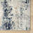 Modern Abstract Performance Ivory/Gray/Blue Area Rug-1458174999
