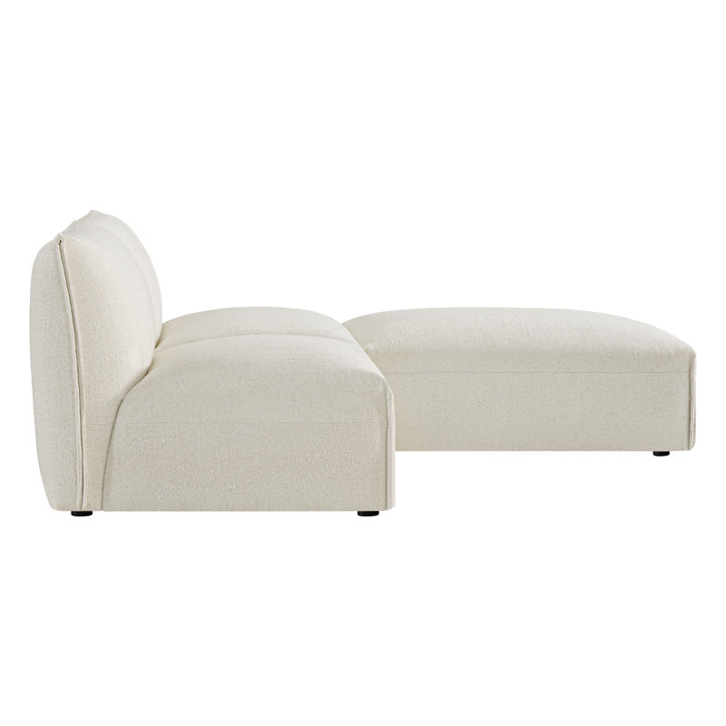 2 - Piece Upholstered Sofa With Ottoman