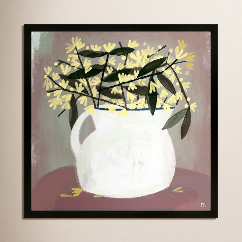 Juliane " Calycanthus " by StudioM Painting Print, Black, 30" H x 30" W x 1.25" D