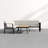 Ensemble de conversation modulaire en teck avec coussins 4 pièces Raven-1076903147