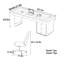 Bureau moderne noyer clair et luxueux-57484934