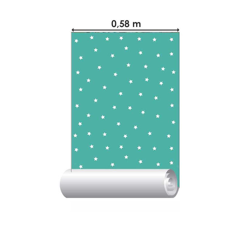 Rouleau de papier peint adhésif Martelle, Bleu sarcelle, L 10,5 po x l 24 po