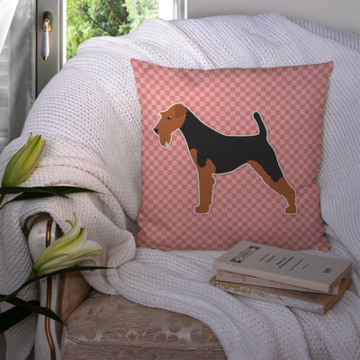 Welsh Terrier Indoor/Outdoor Throw Pillow