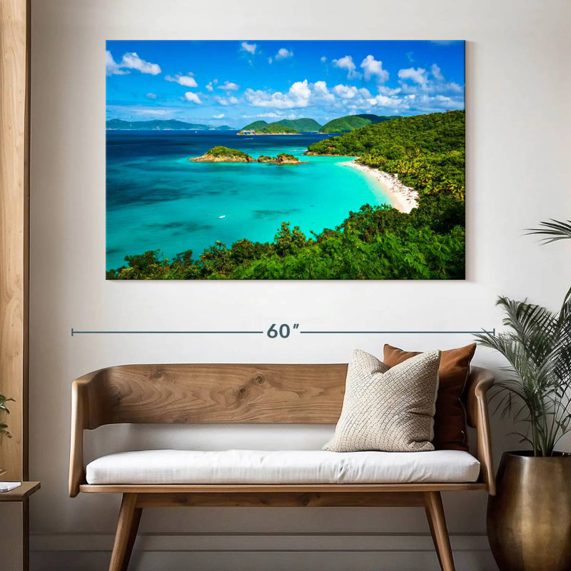 Gillard Trunk Bay Seascape, H 34 po x l 51 po