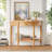 Farmhouse Half Moon Console Table With Drawer & Shelf,Sofa Table For Entryway,Living Room, Hallway And Foyer-128993957