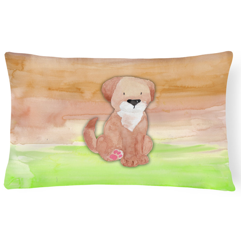 Coussin lombaire en aquarelle pour chien