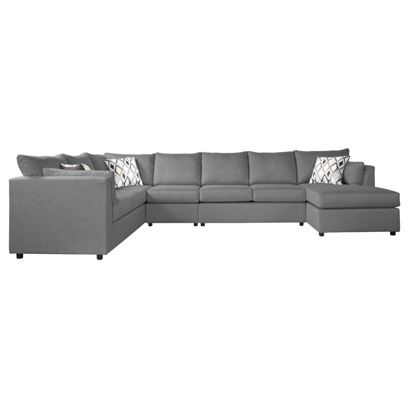 Grand modulaire 4 pièces 4 pièces, Polyester Robin, Orienté à droite
