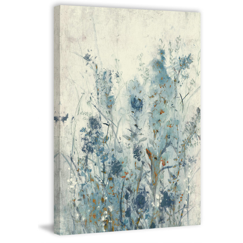 « blue spring ii », reproduction de peinture à l’acrylique sur toile tendue, H 45 po x l 30 po x P 1,5 po