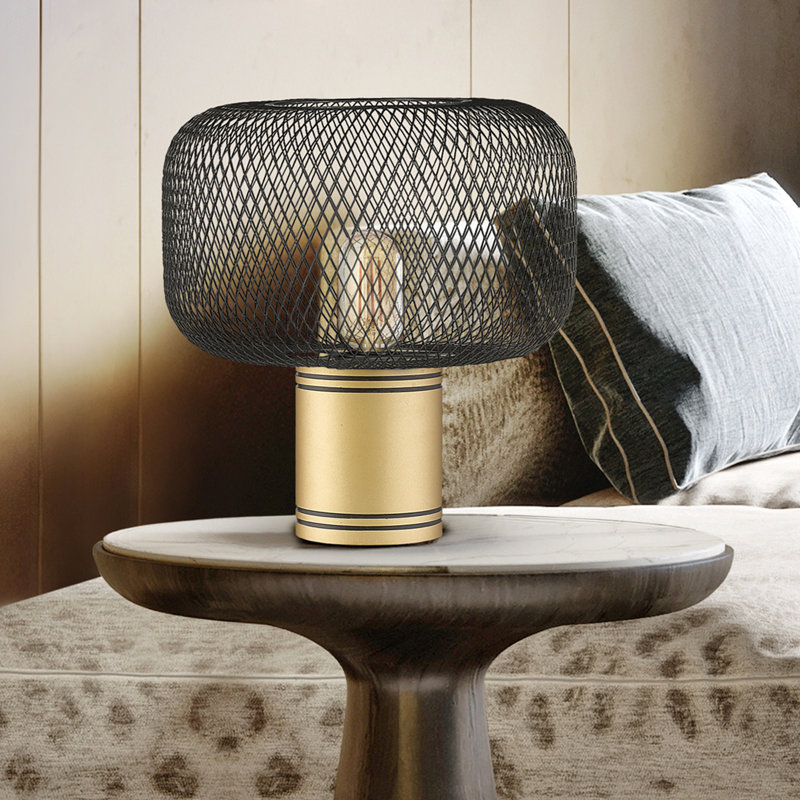 Aemilia Metal Novelty Lamp, Black