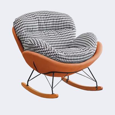 Chaise berçante simple en treillis simple