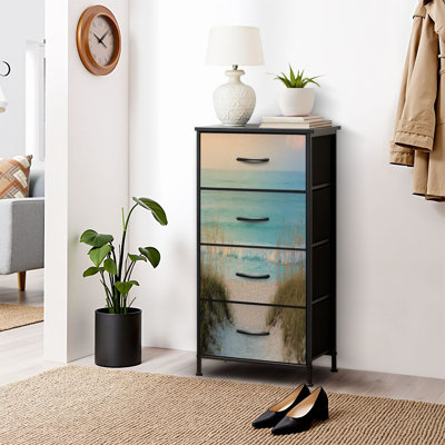 Commode pour commode de chambre à coucher pour commode vue sur l'océan Commodes et commodes en tissu Ocean Sand Dunes