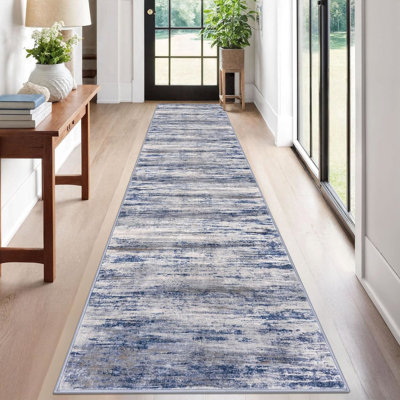 Machine Washable Area Rugs Rubber Backed Rug for Bedroom Living Room